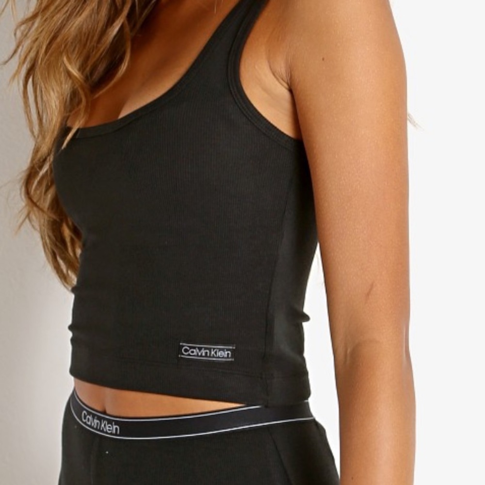 Calvin Klein • Black Ribbed Tank 🖤 - Picture 5 of 8